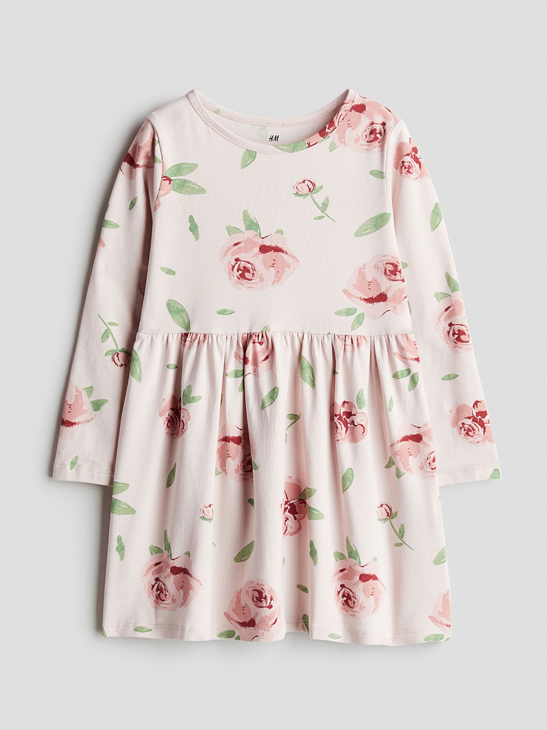 

H&M Girls Printed Cotton Dress, Pink