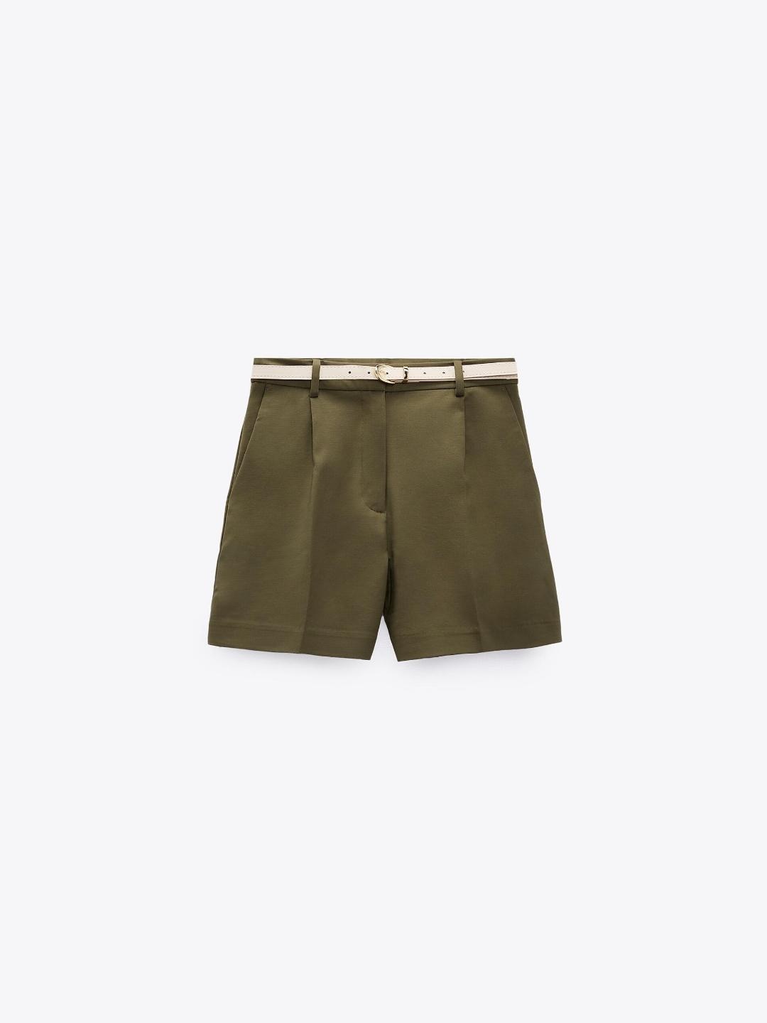 

ZARA Women Khaki Shorts