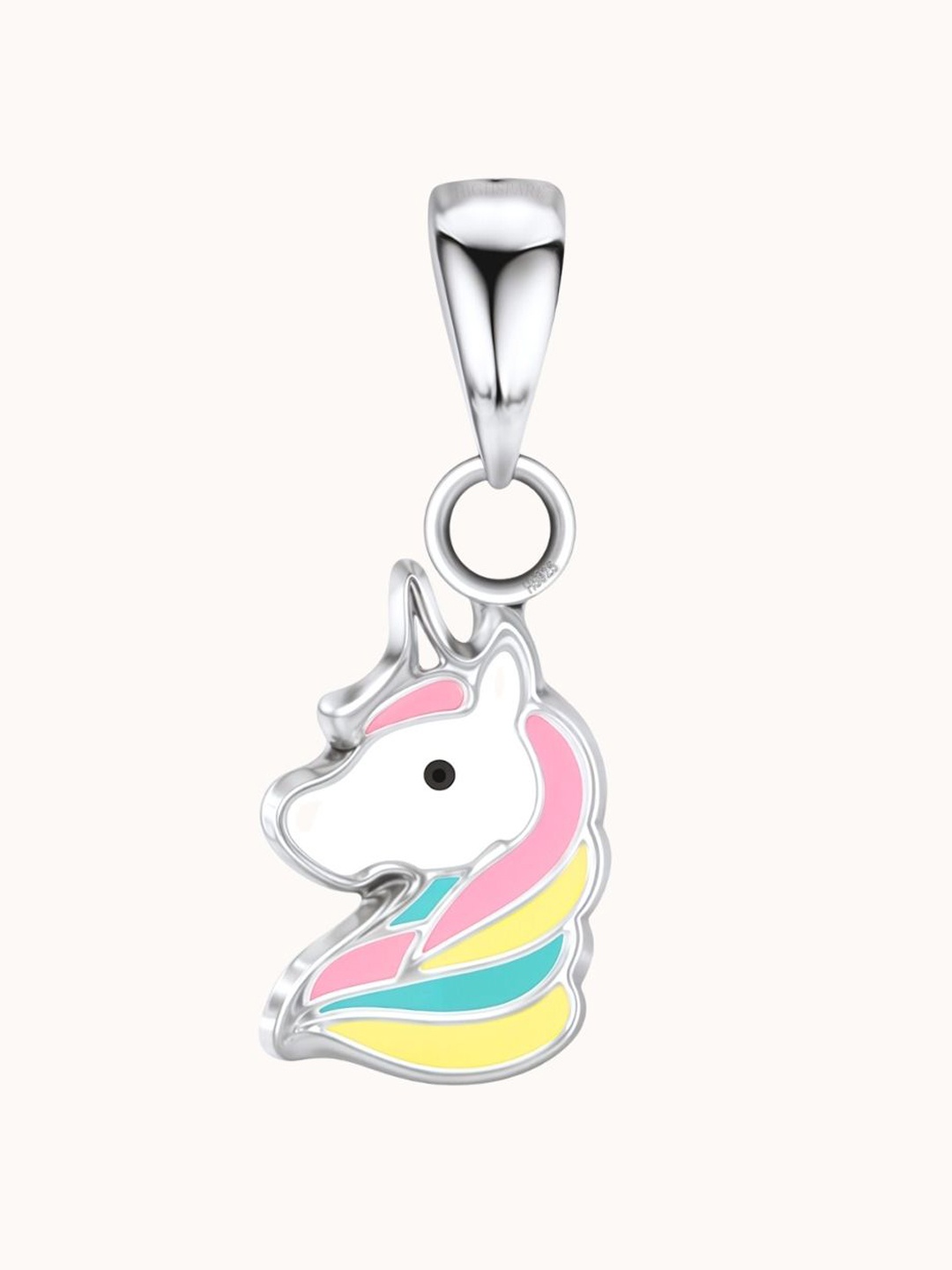 

HighSpark 925 Sterling Silver Contemporary Unicorn Pendant