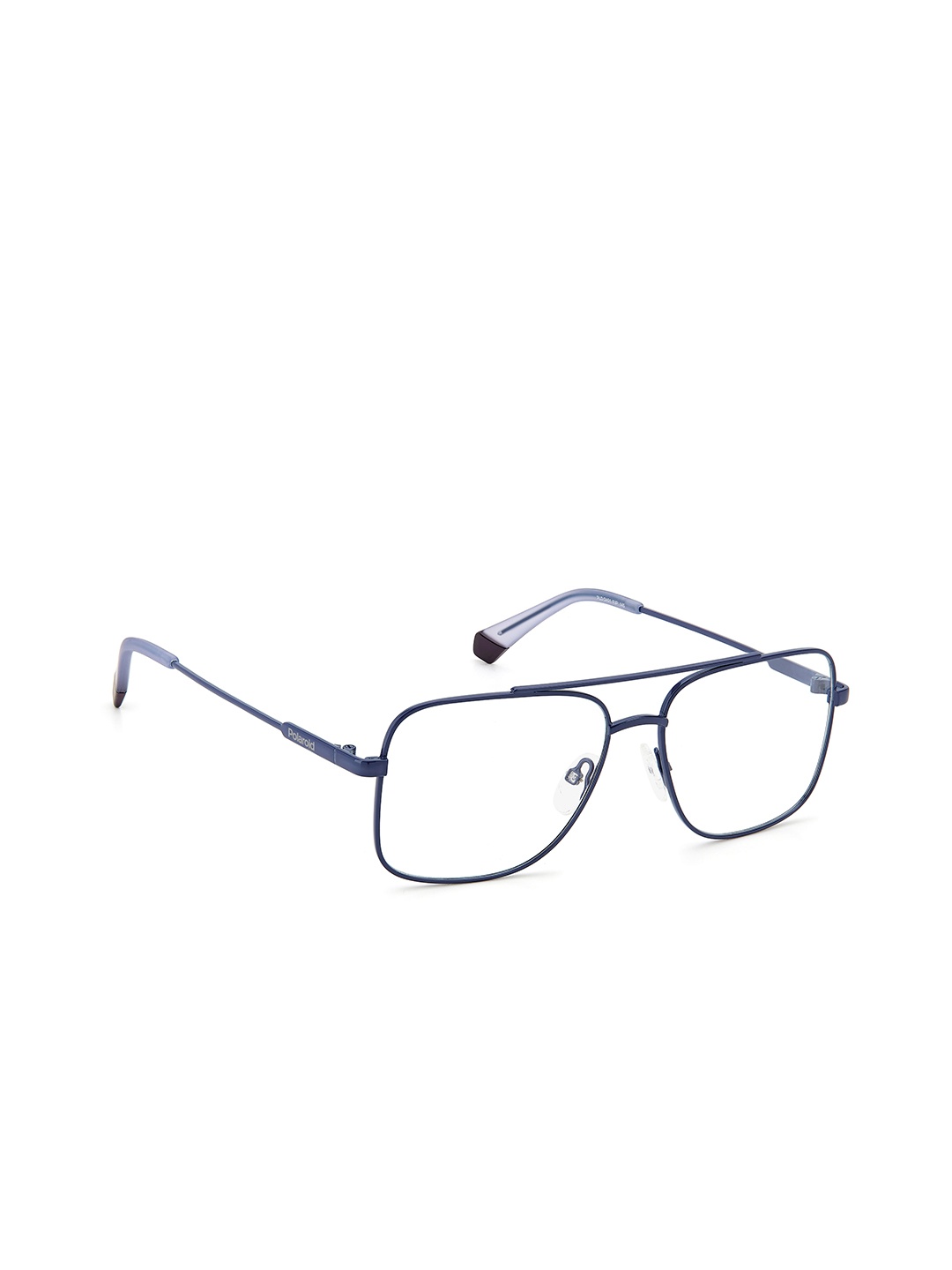 

Polaroid Men Rimless Aviator Frames, Blue