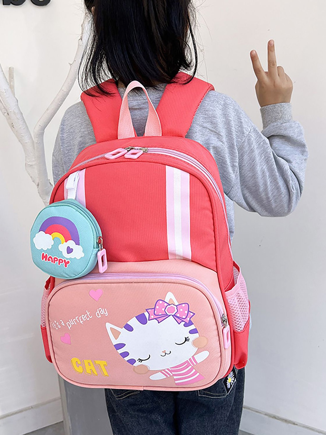 

SYGA Unisex Kids Graphic Backpack, Red