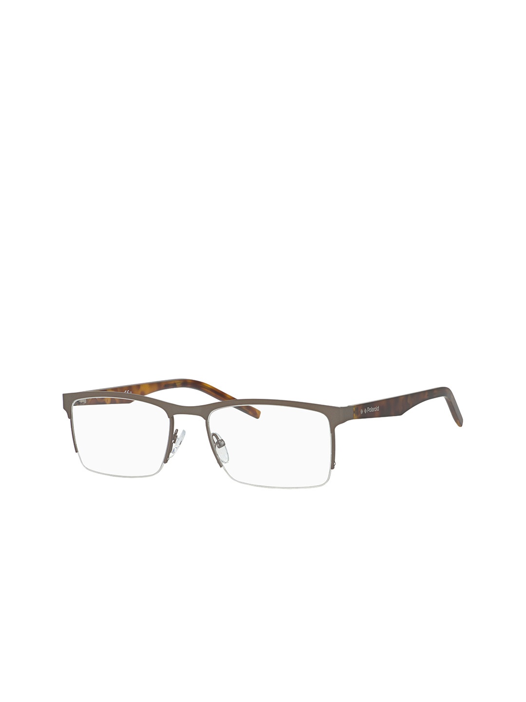 

Polaroid Men Half Rim Square Frames, Grey