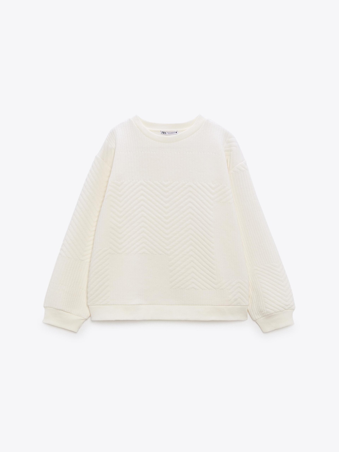 

ZARA Adults-Women Beige Sweatshirts