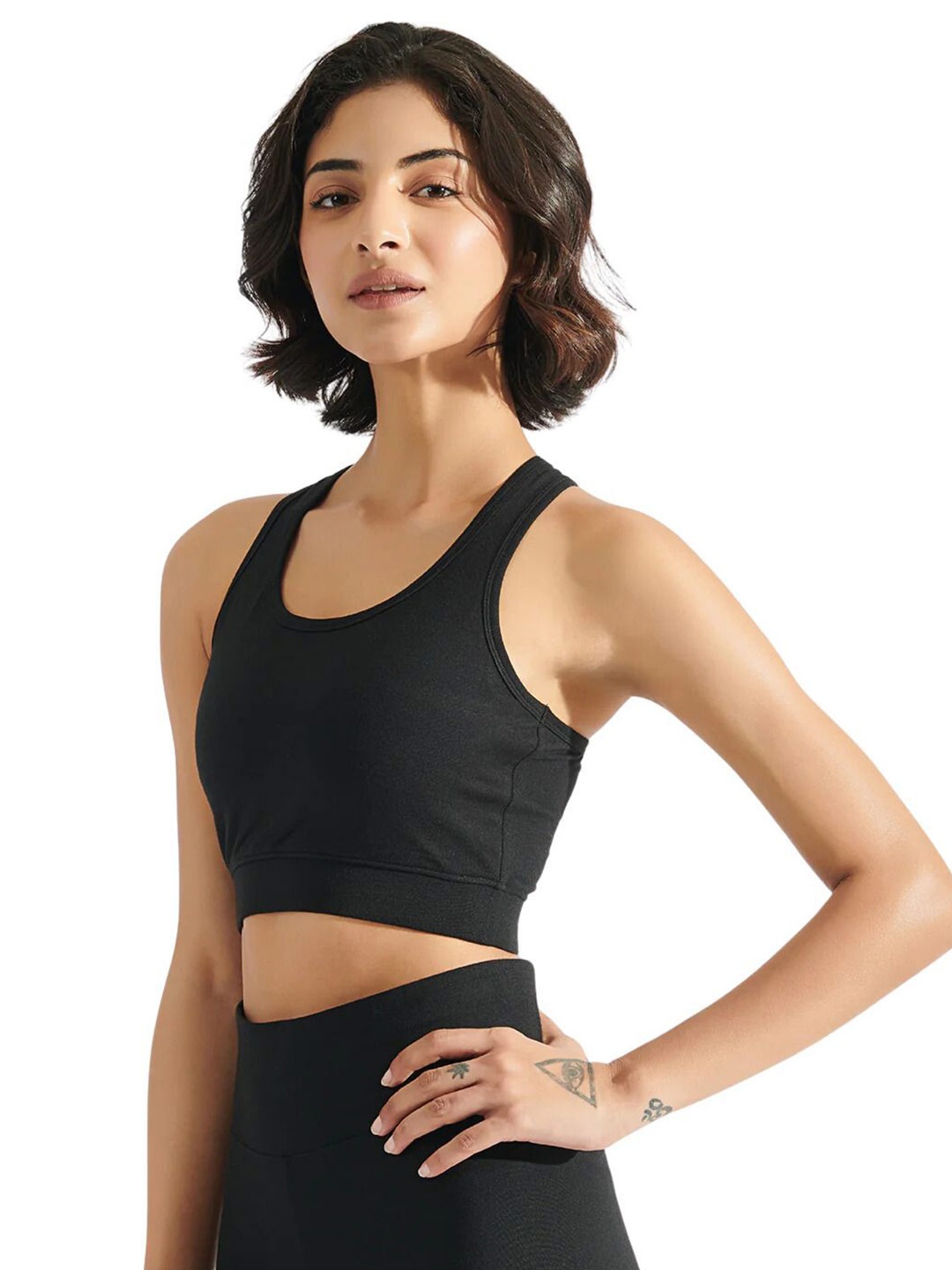 

YAMAYOGA Bra Full Coverage Lightly Padded, Black