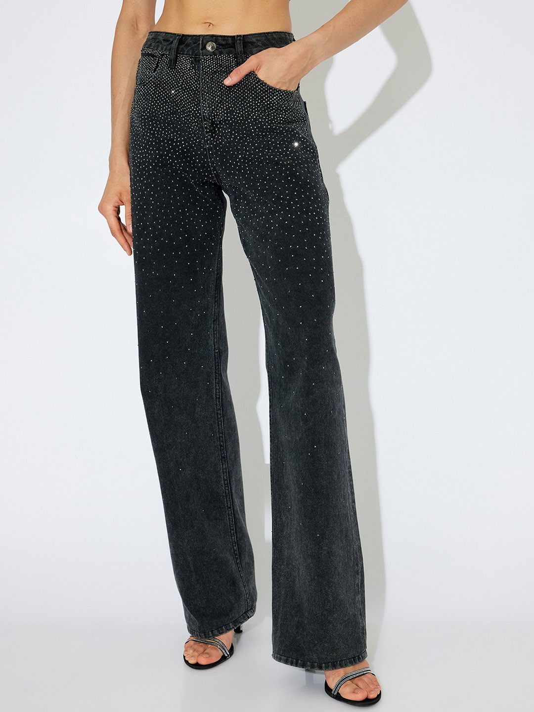 

Koton Women Straight Fit Trousers, Blue