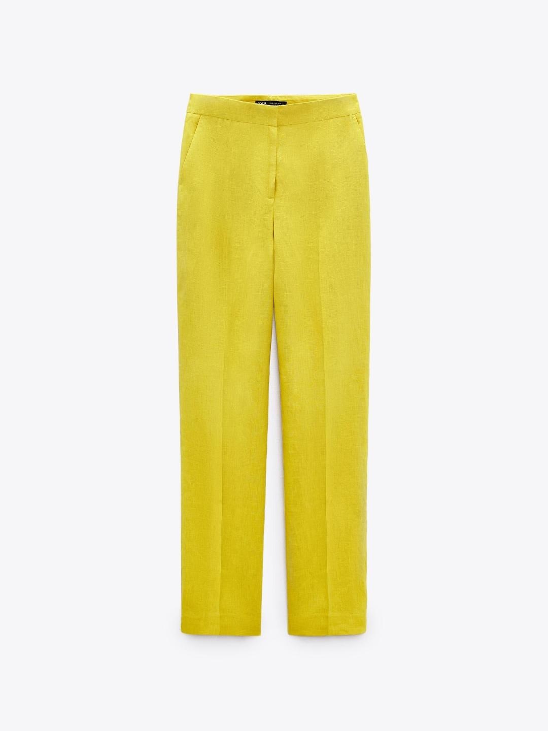 

ZARA Women Yellow Trousers