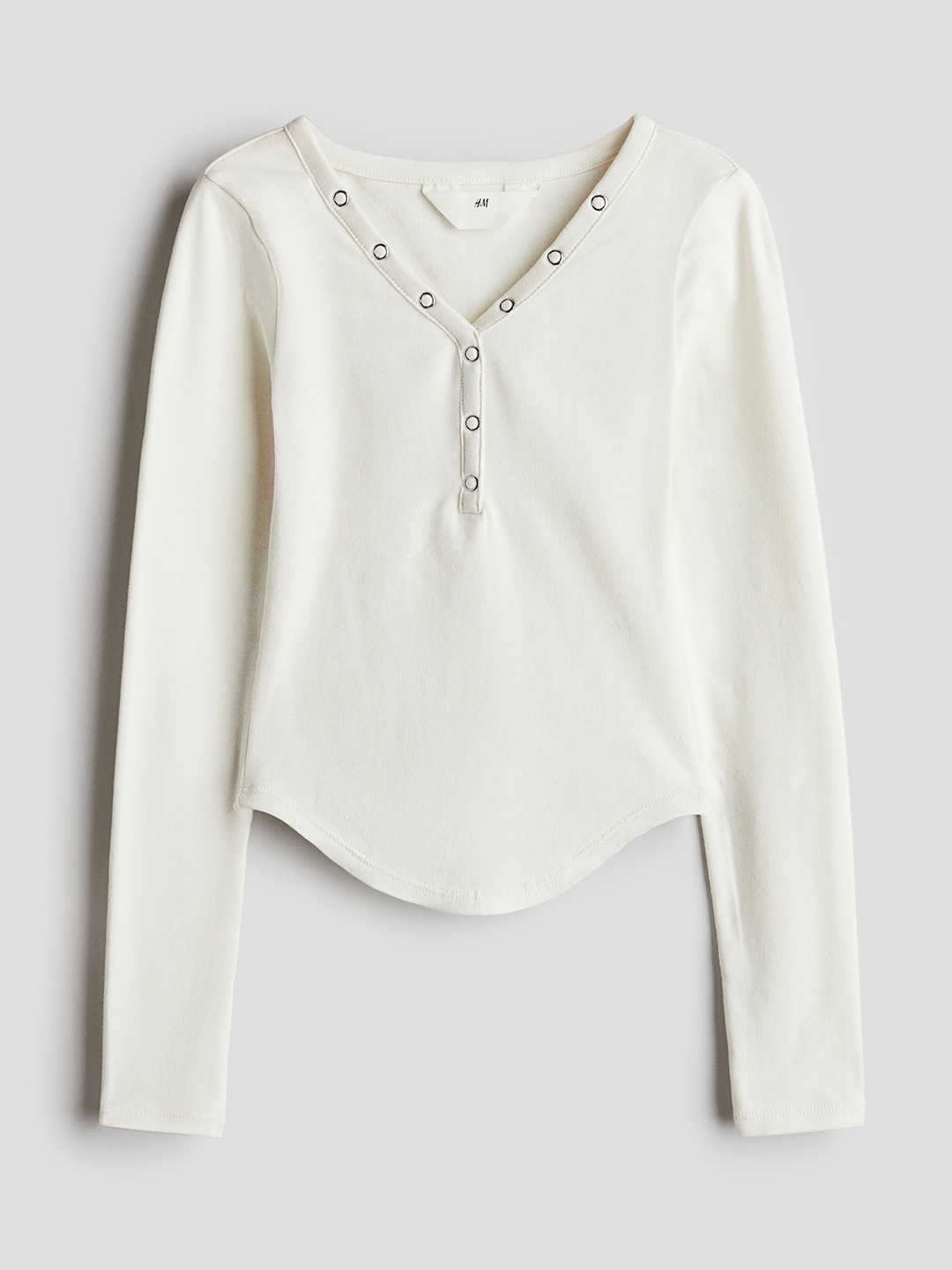 

H&M Girls V-Neck Top, White