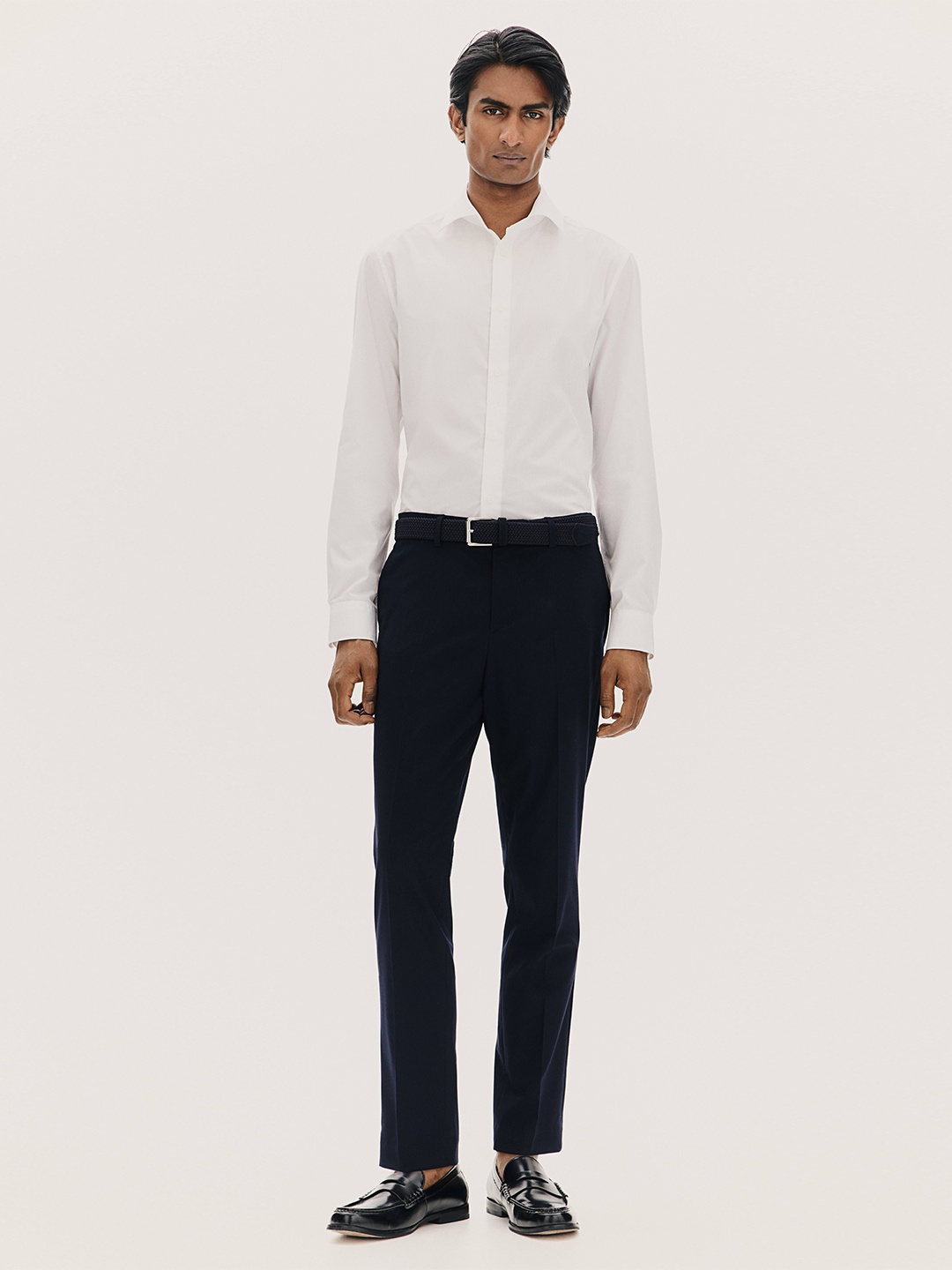 

H&M Slim Fit Easy-Iron Shirts, White