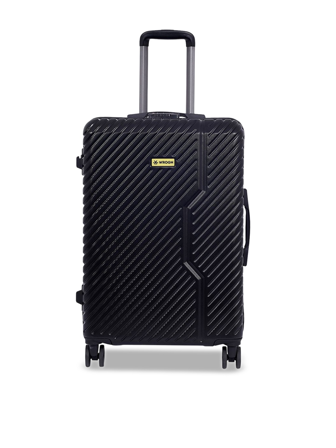 

WROGN Polycarbonate Hard- Sided Trolley Bag, Black