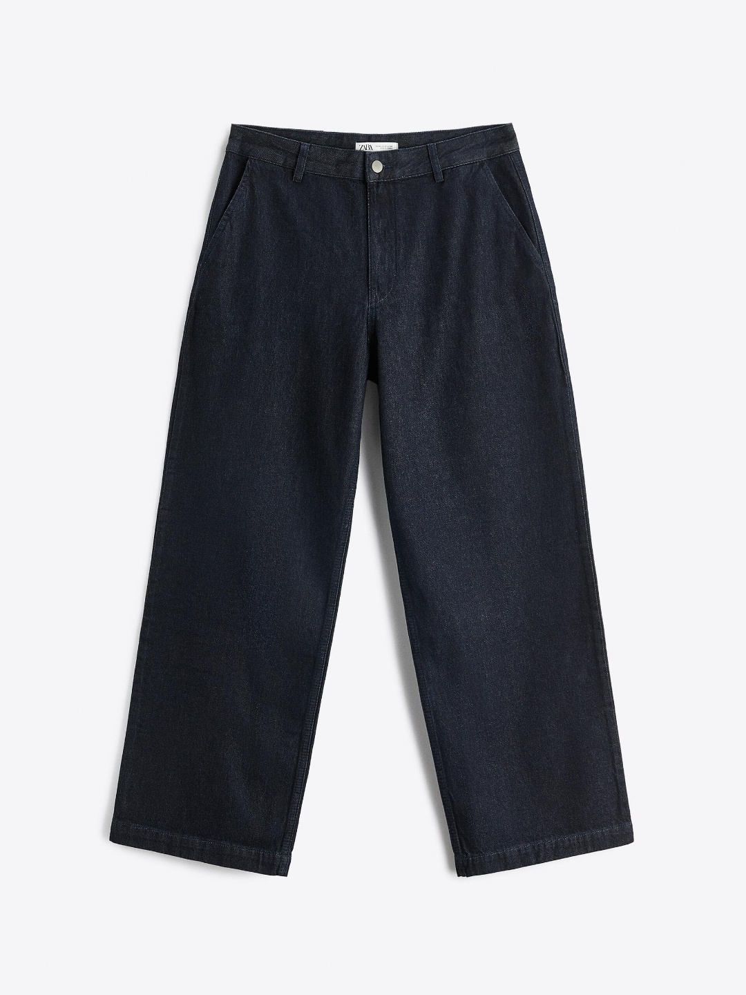 

ZARA Men Navy Blue Trousers