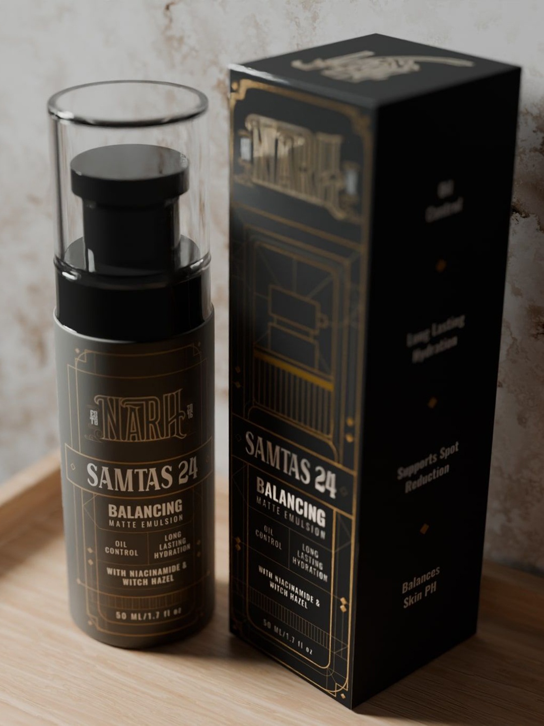 

NARH Balancing Matte Emulsion Moisturizer - 50 ml, Black