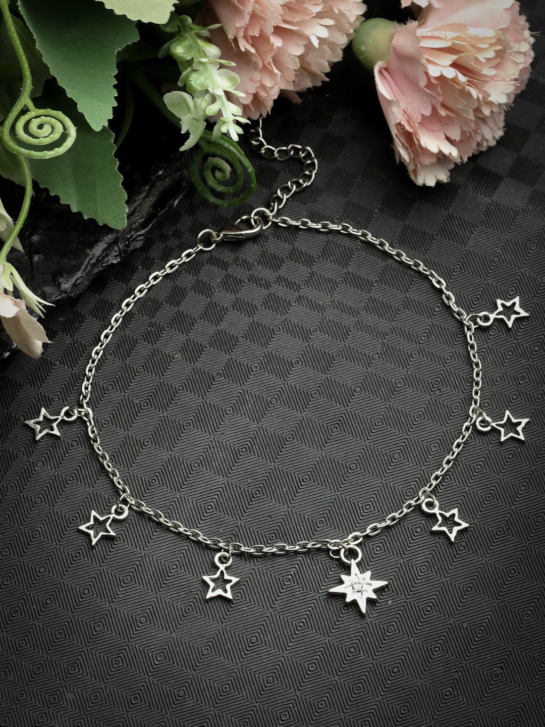 

Sanjog Silver-Plated Charm Bracelet