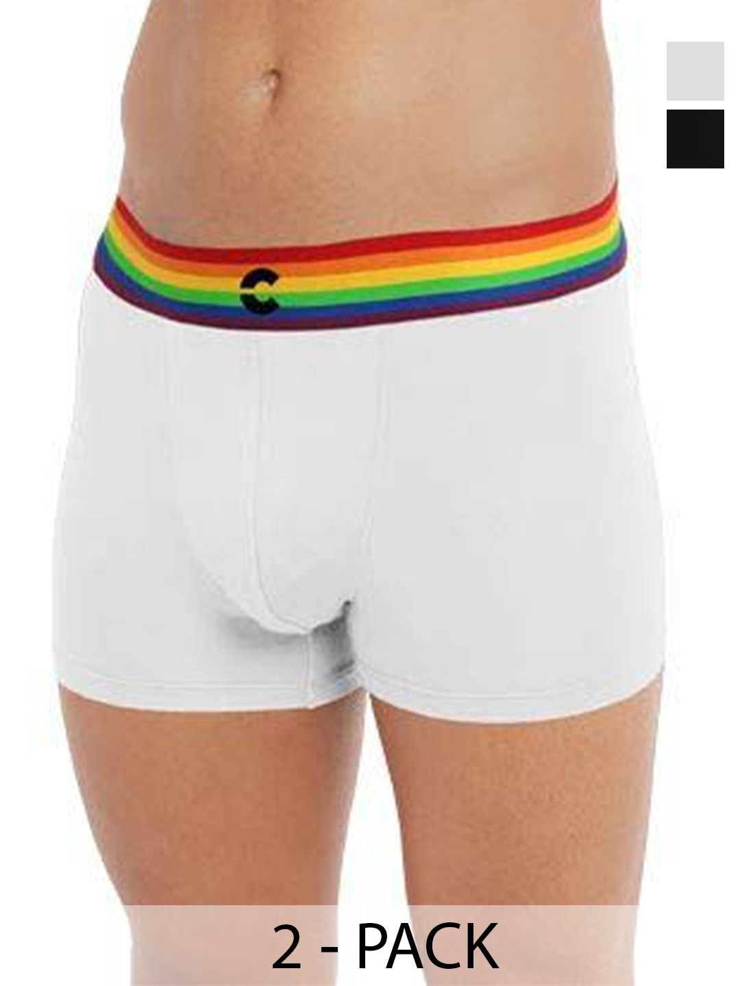 

FREECULTR Pack Of 2 Breathability Trunks, Black