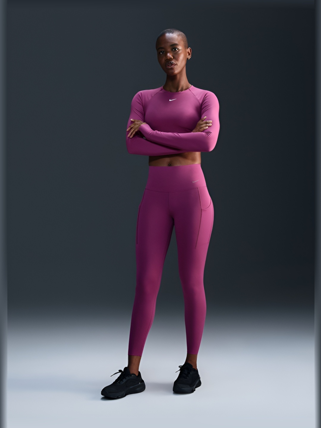 

Nike Women Universa Medium-Support High-Waisted 7/8 Leggings, Pink