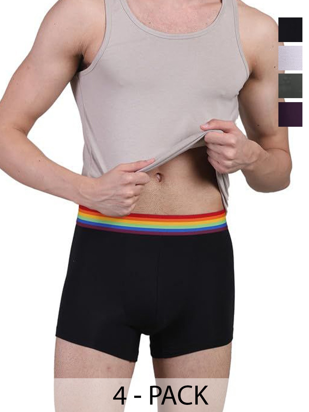

FREECULTR Pack Of 5 Breathability Trunks FC-PRD-T-PPOB-CX-AG-XT-TV-CW-MAB-05_XL, White