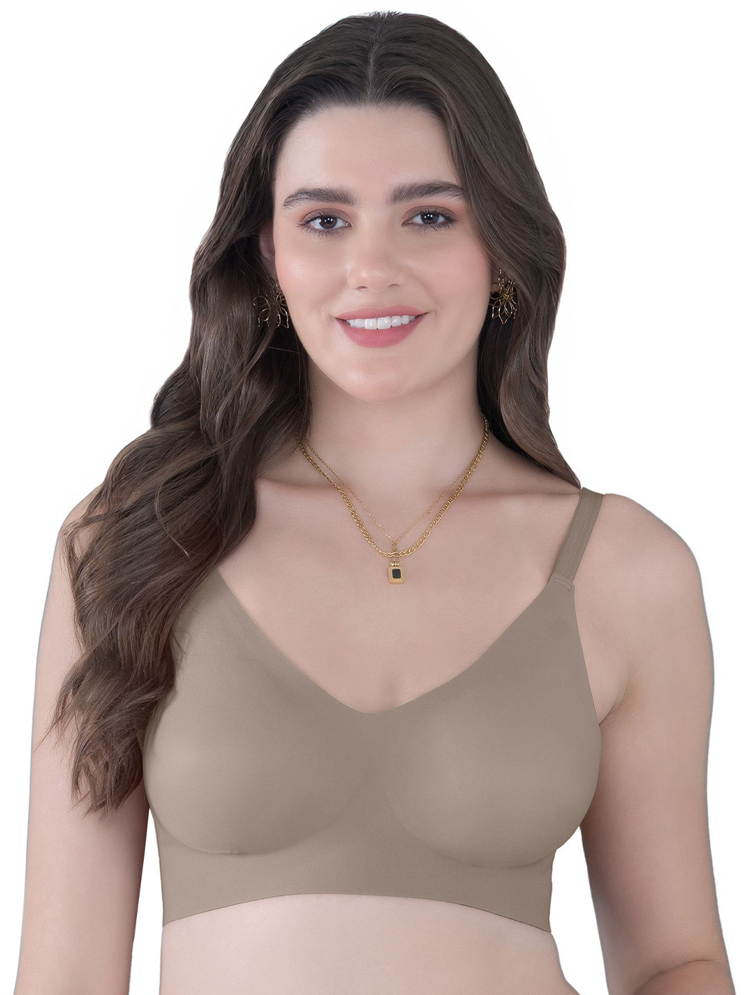 

Tweens Seamless Bonded Lightly Padded InvisiBra, Brown