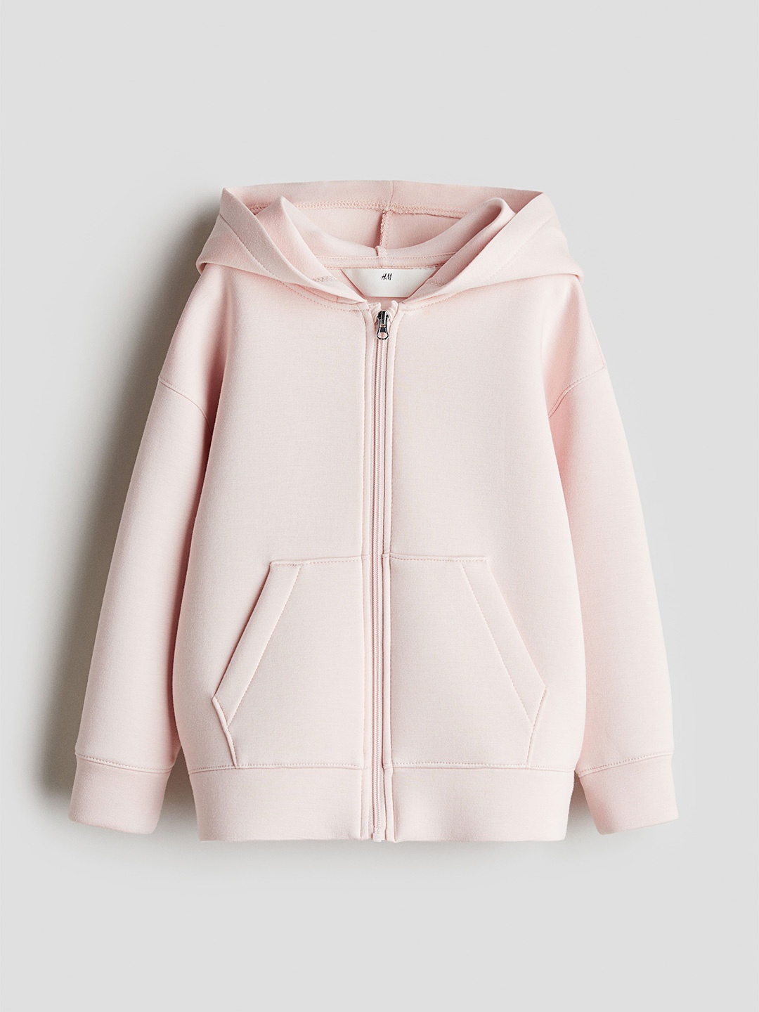 

H&M Girls Scuba Zip-Through Hoodie, Pink