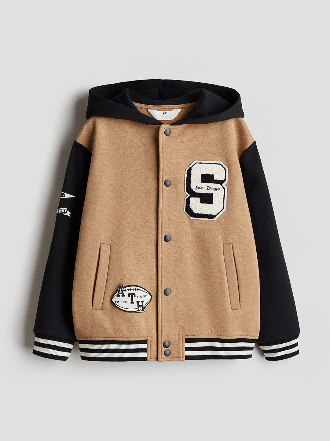 

H&M Boys Baseball Sweatshirt, Beige