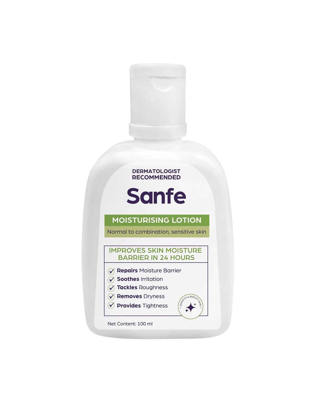 

Sanfe Moisturising Lotion for Sensitive & Combination Skin - 100 ml, White