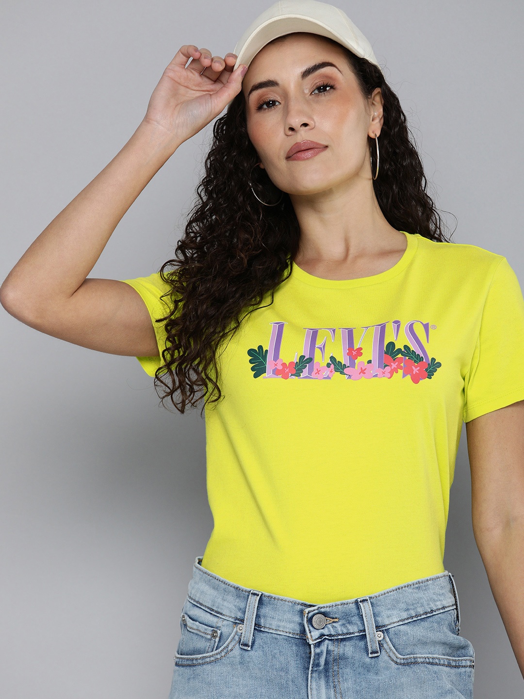 

Levis Brand Logo Printed Pure Cotton T-shirt, Green