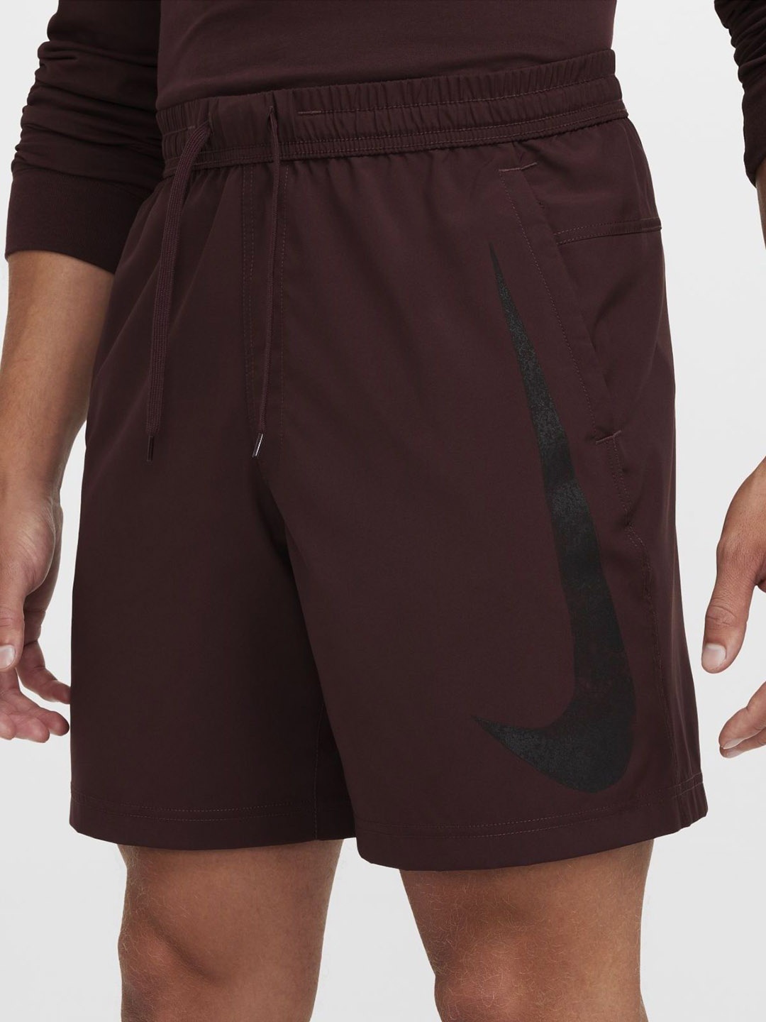 

Nike Form Swoosh Men's Dri-FIT 17.5cm Unlined Versatile Shorts, Brown