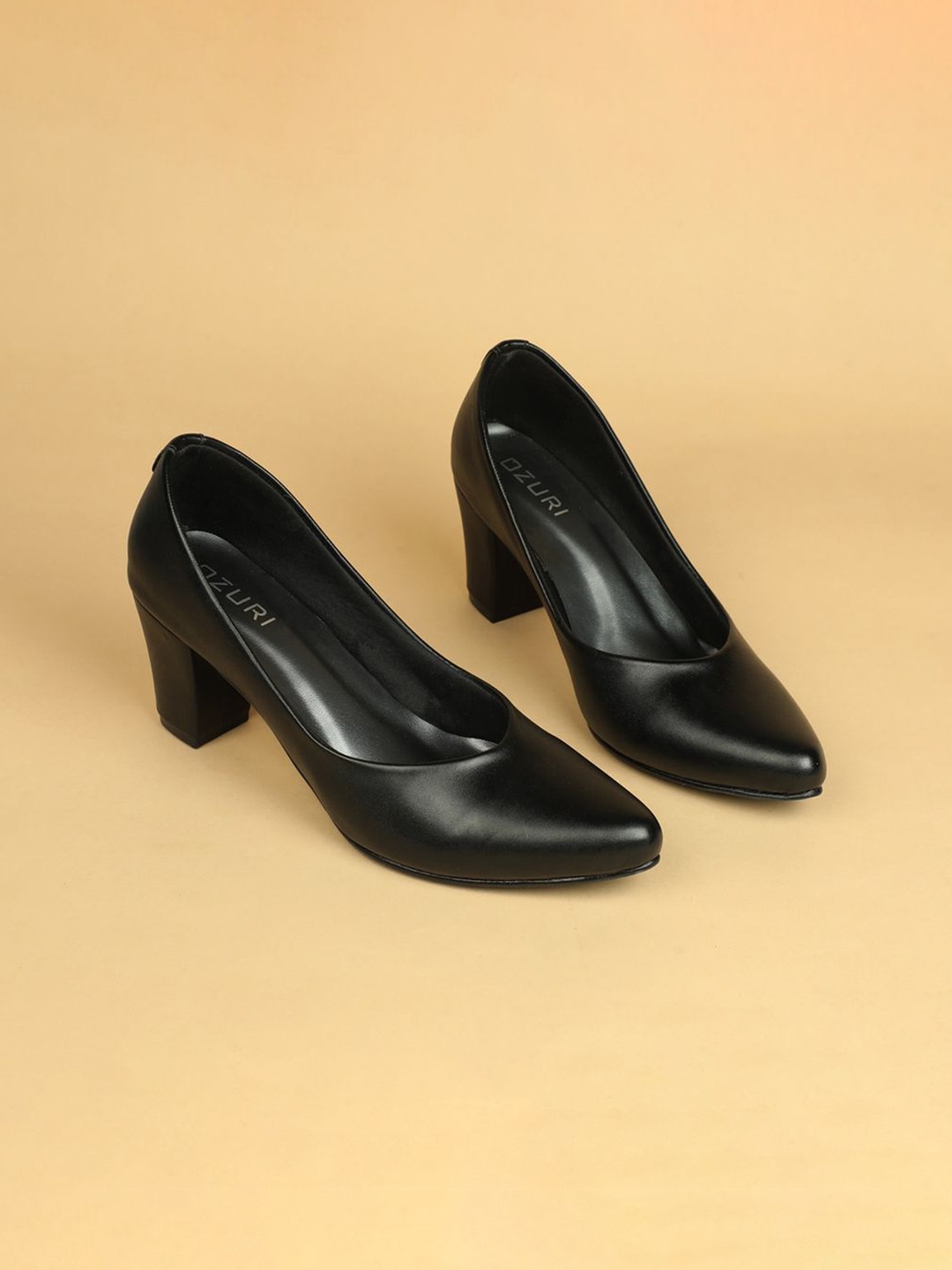 

Ozuri Block Sandals, Black