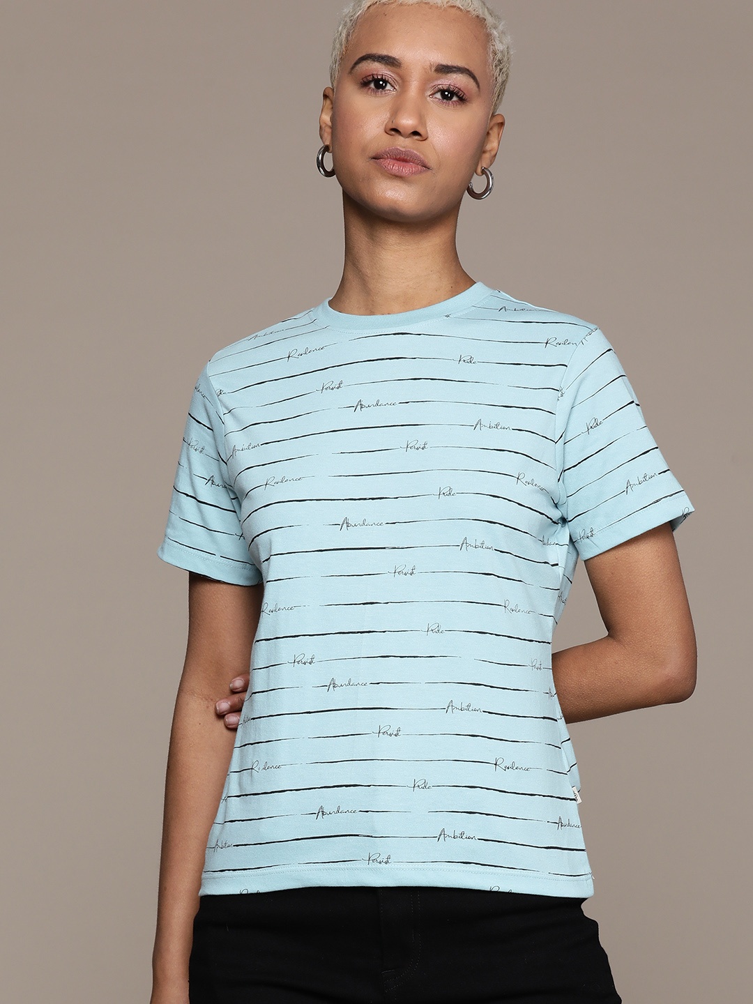 

The Roadster Lifestyle Co. Striped T-shirt, Blue