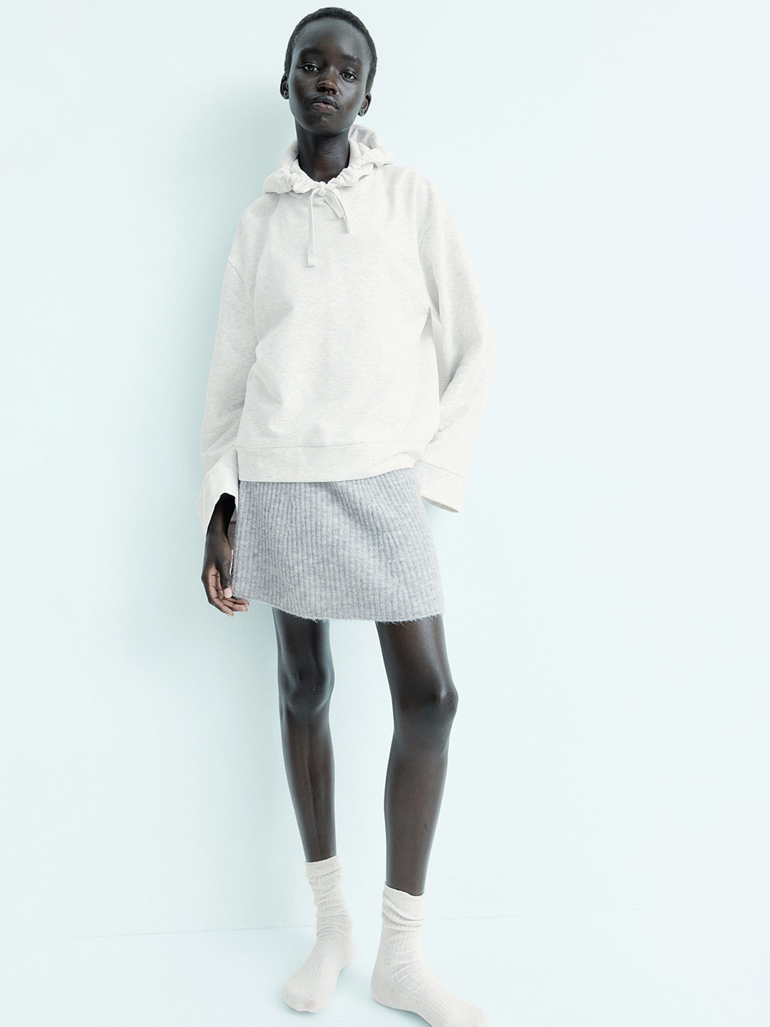 

H&M Women Hoodie, Grey