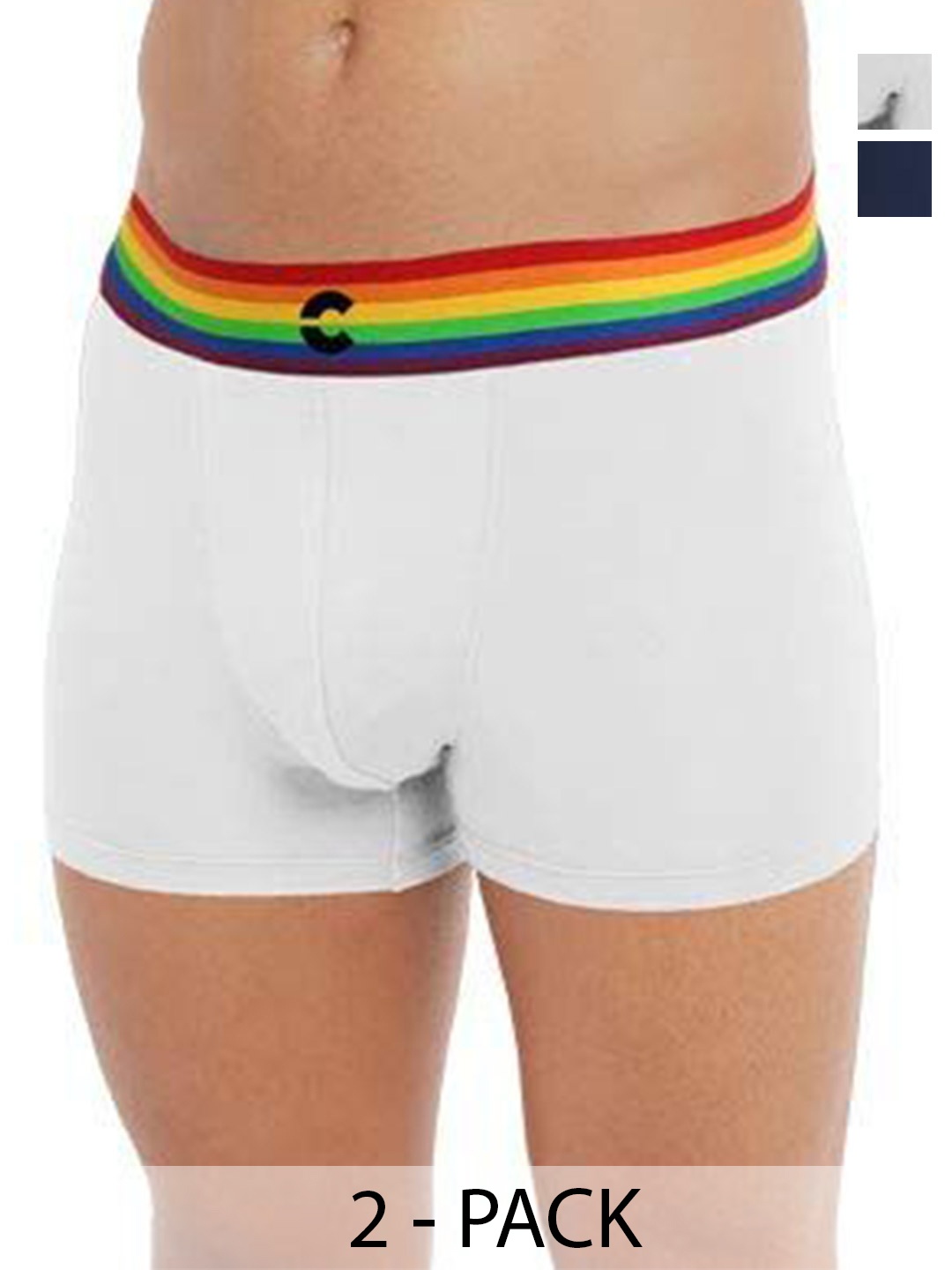 

FREECULTR Pack Of 2 Anti-Bacterial Trunks, Navy blue