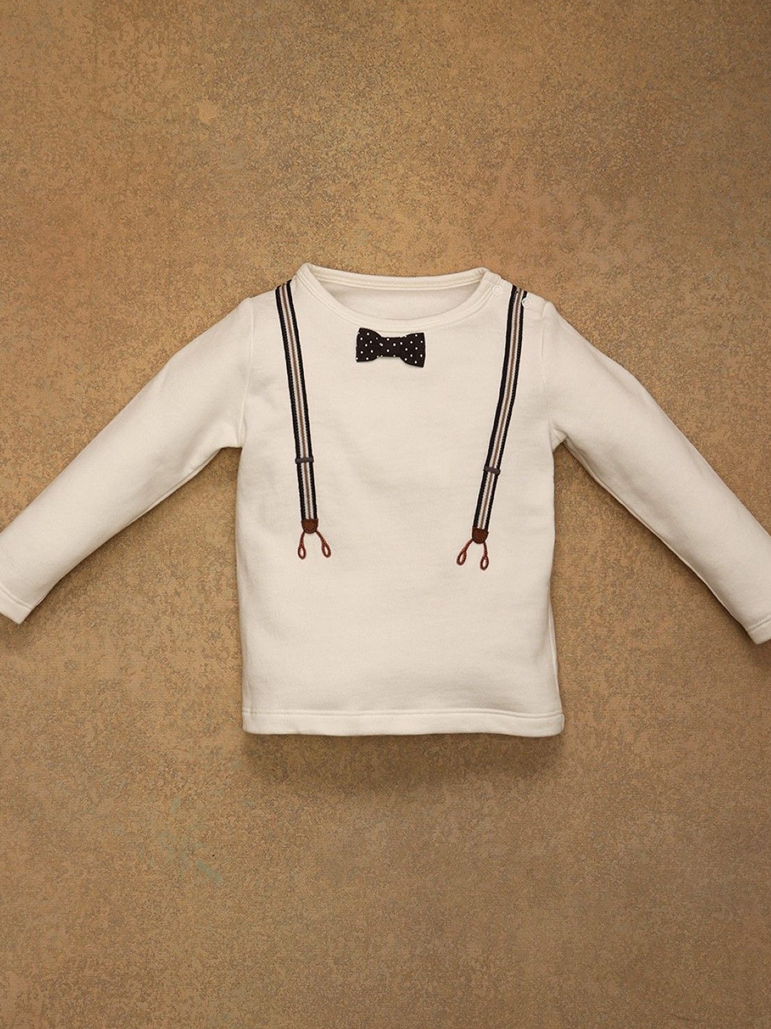 

One Friday Boys Solid Round Neck Cotton T-shirt, White