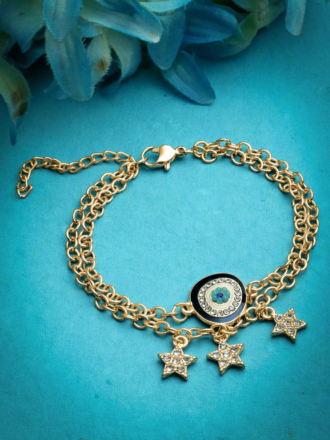

Sanjog Gold-Plated Charm Bracelet