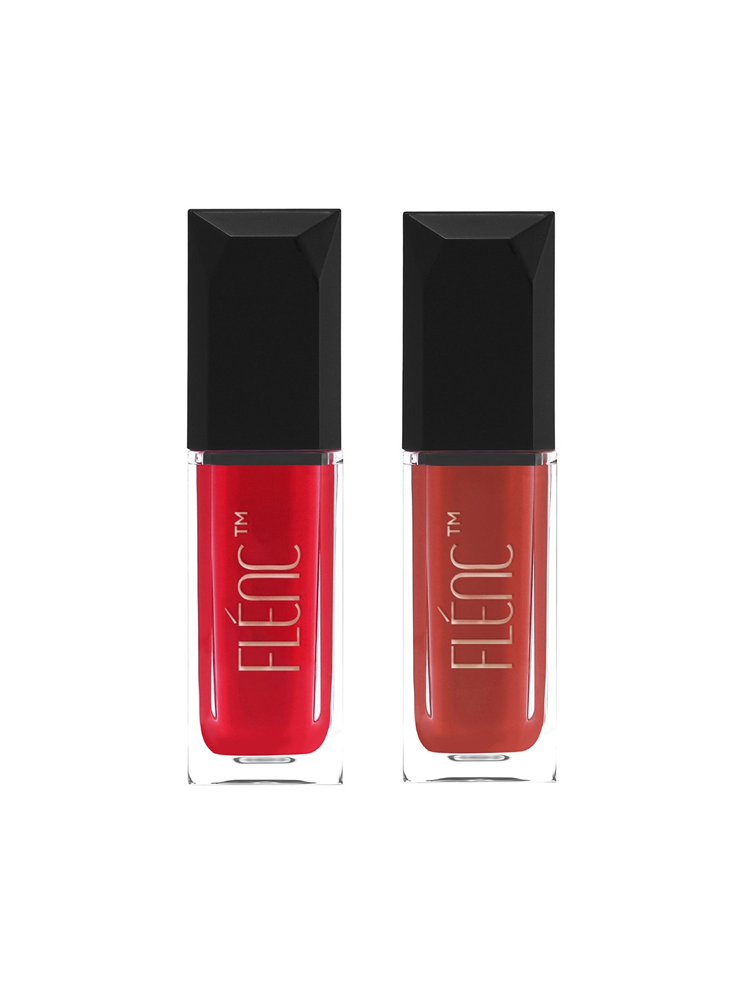 

FLENC Set Of 2 Cryla Smudge-Proof Velvet Matte Liquid Lipstick- 5 ml Each -Zurich - Sydney, Pink