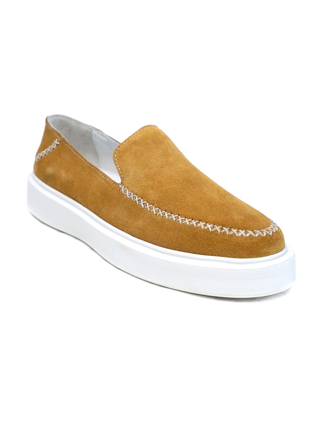 

mccoy Men Leather Loafers, Tan