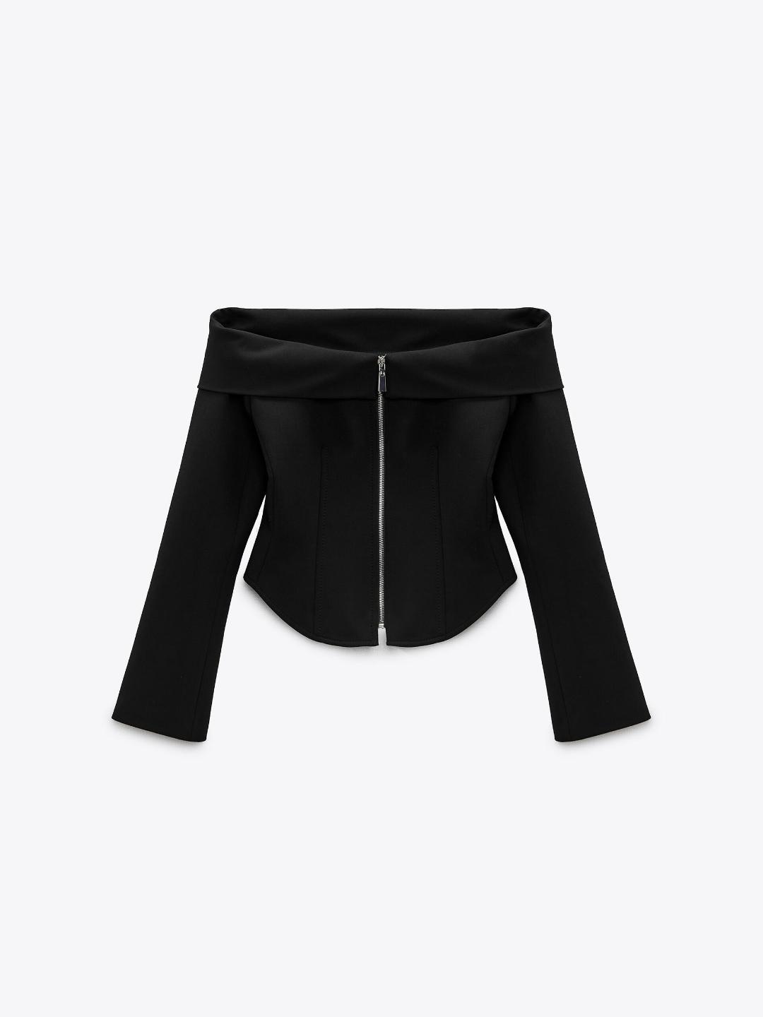 

ZARA Women Black Tops