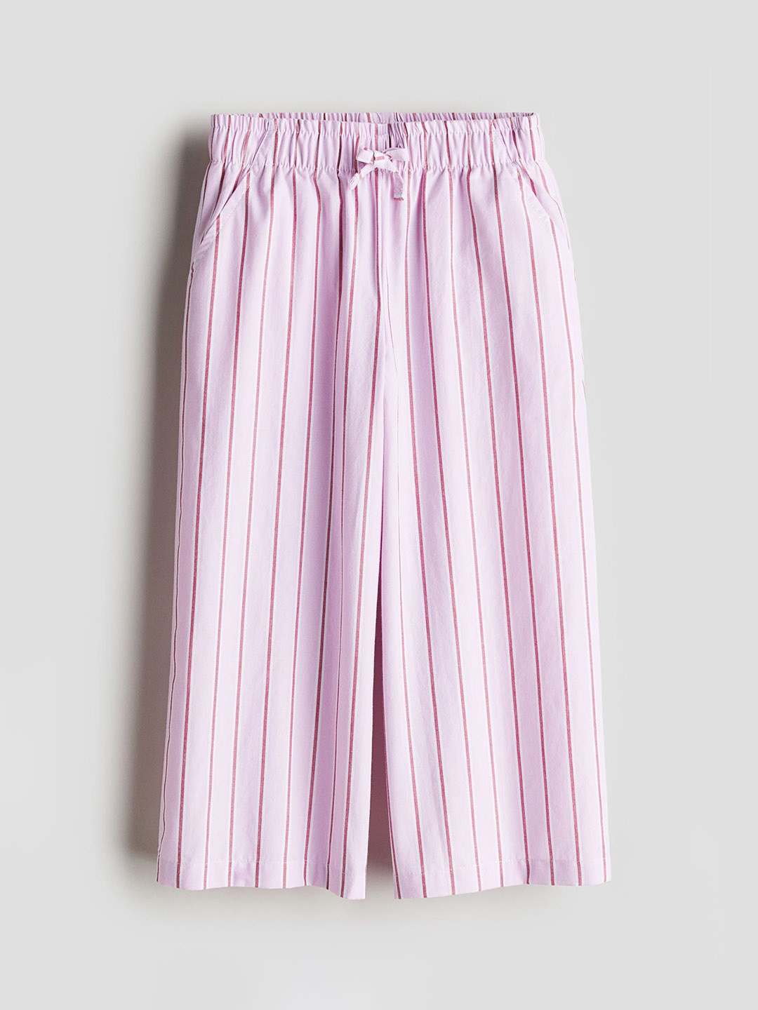 

H&M Girls Wide Pull-On Trousers, Purple