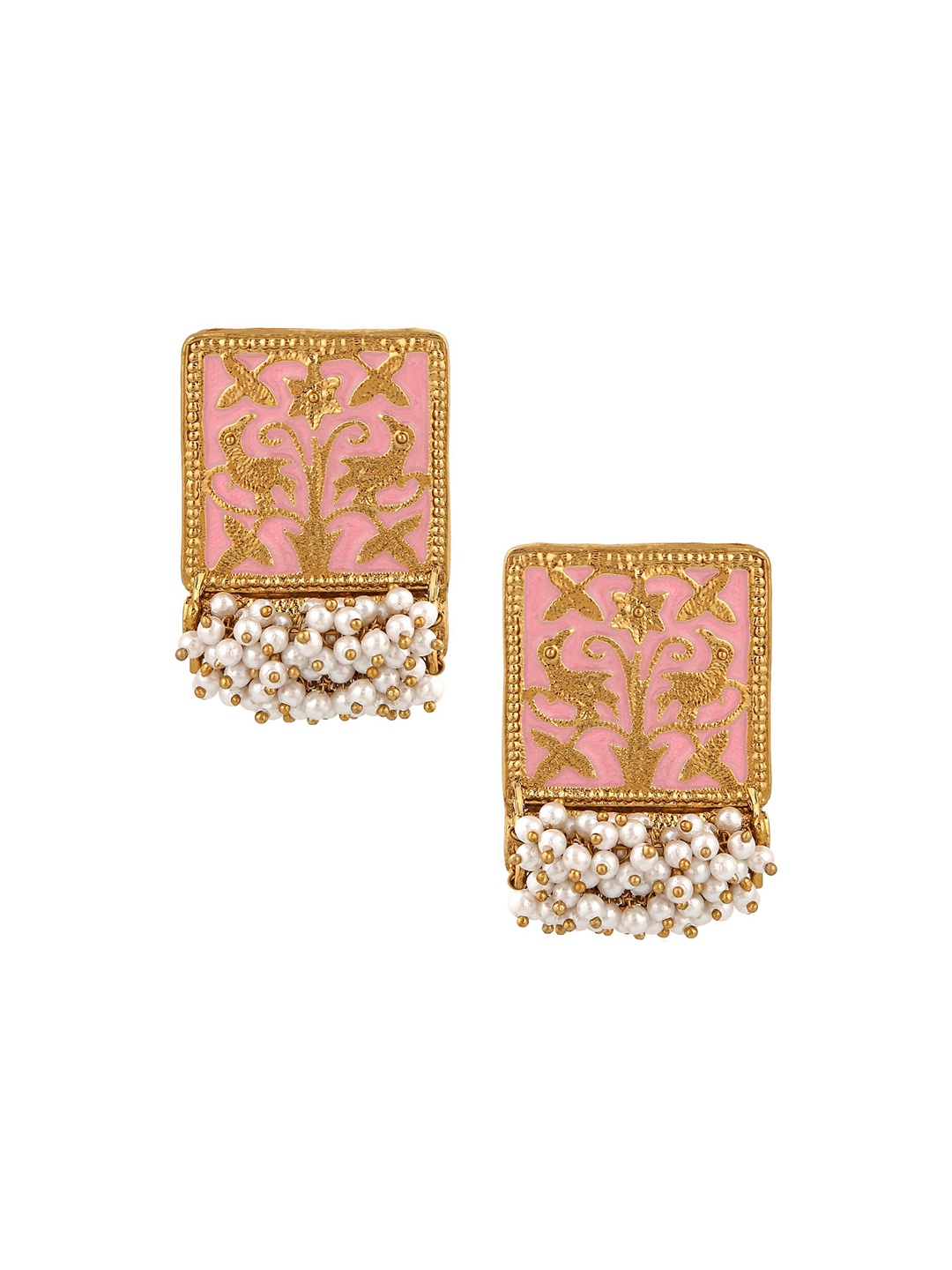 

Stefan Gold-Plated Contemporary Kundan Studs