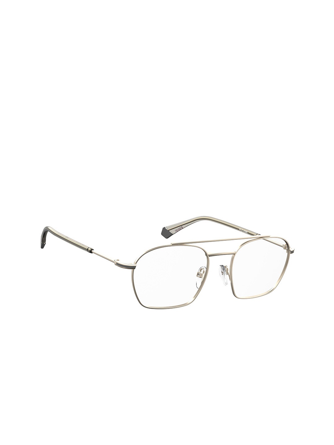 

Polaroid Unisex Rimless Aviator Frames, Gold