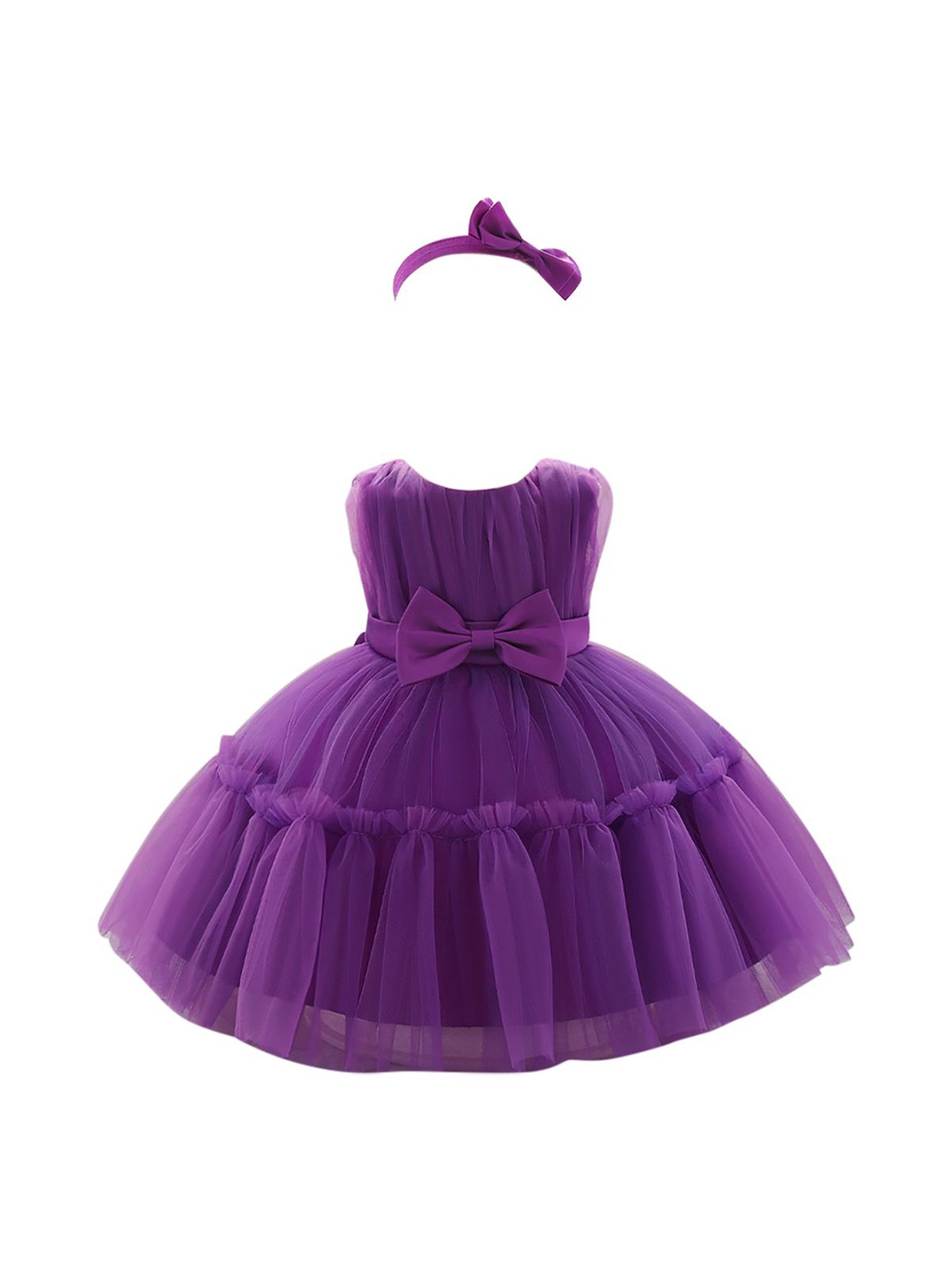 

StyleCast x Revolte Girls Ruffled Balloon Dress, Purple