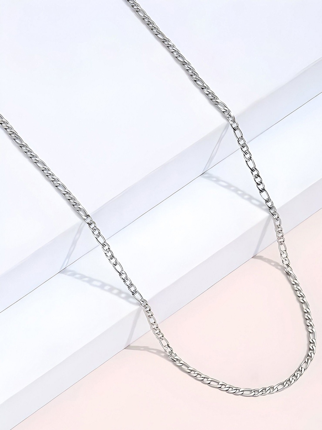 

Minprice Unisex Silver-Plated Stainless Steel Minimal Chain