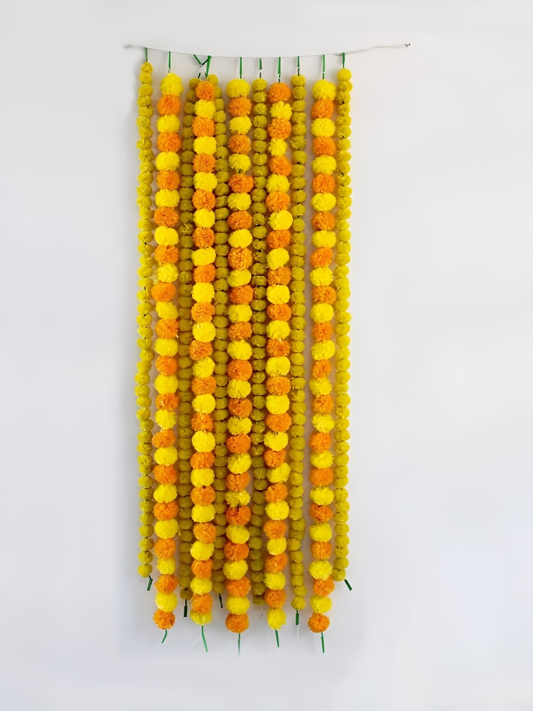 

VAH Kya Bat Hai !! Yellow & Orange-Colored 12 Pieces Flower Hanging Garlands