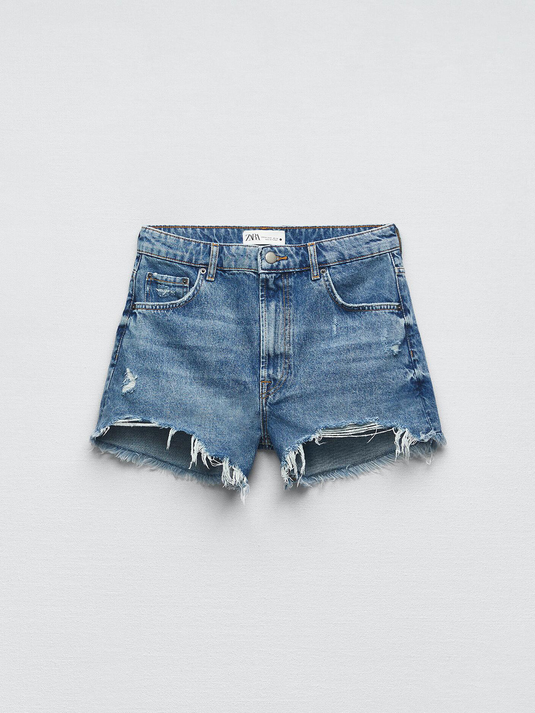 

ZARA Adults-Women Blue Shorts