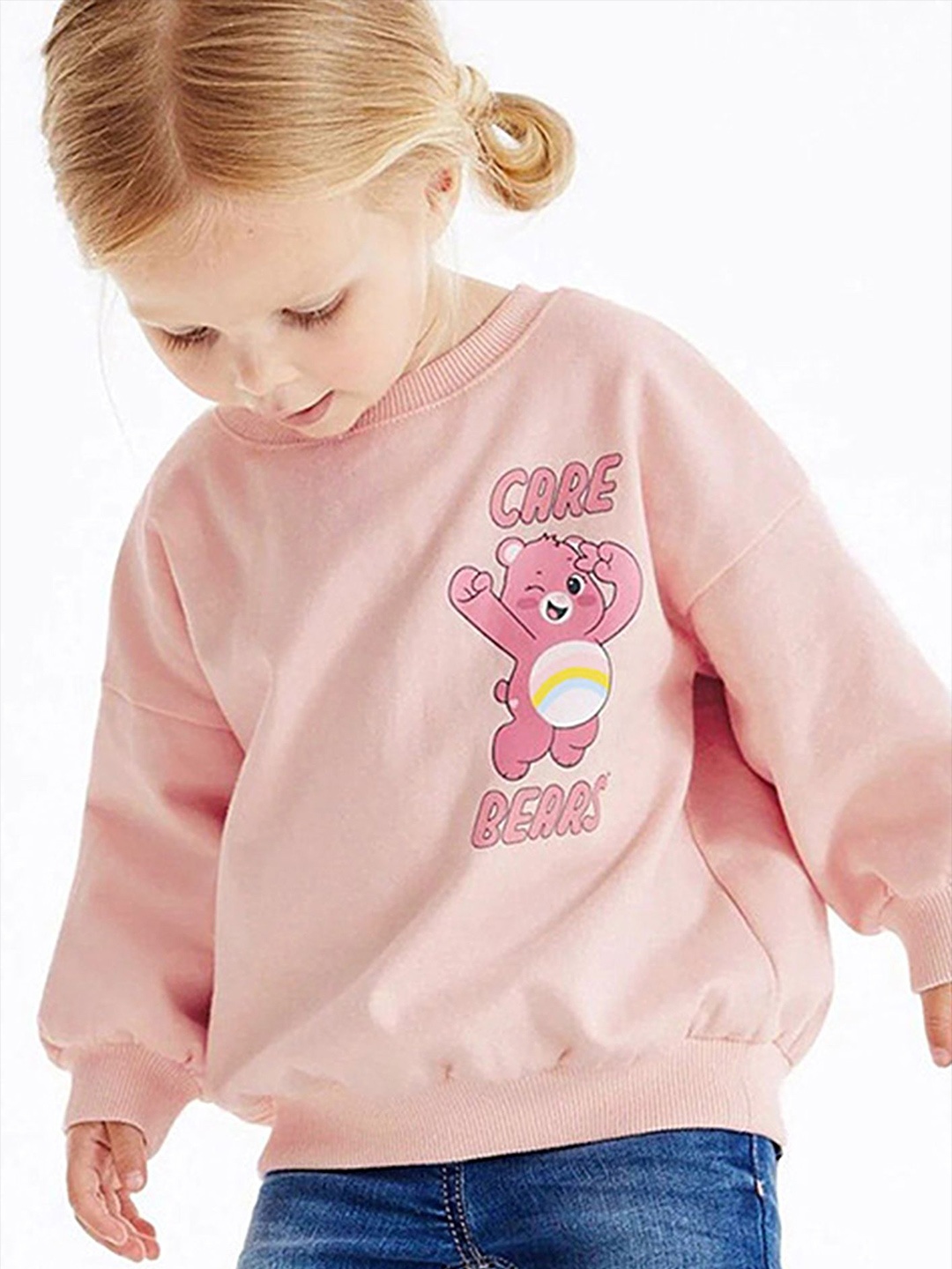 

LULU & SKY Girls Printed Sweatshirt, Pink