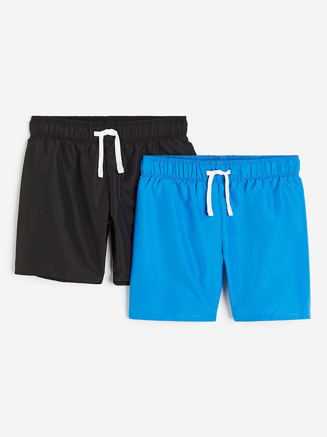 

H&M Boys Pack Of 2 Mid Rise Swim Bottoms, Black