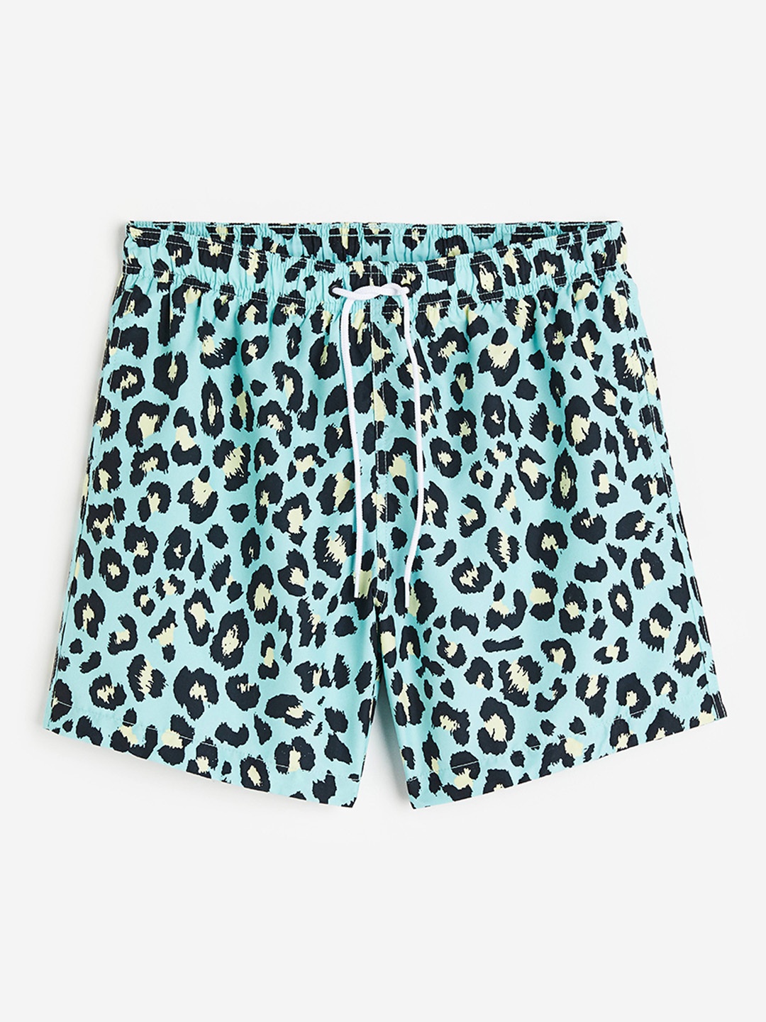 

H&M Men Patterned Swim Shorts, Blue