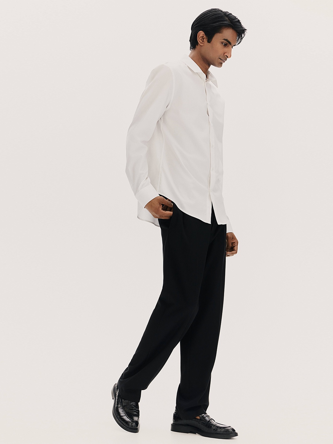 

H&M Slim Fit Pure Cotton Shirt, White