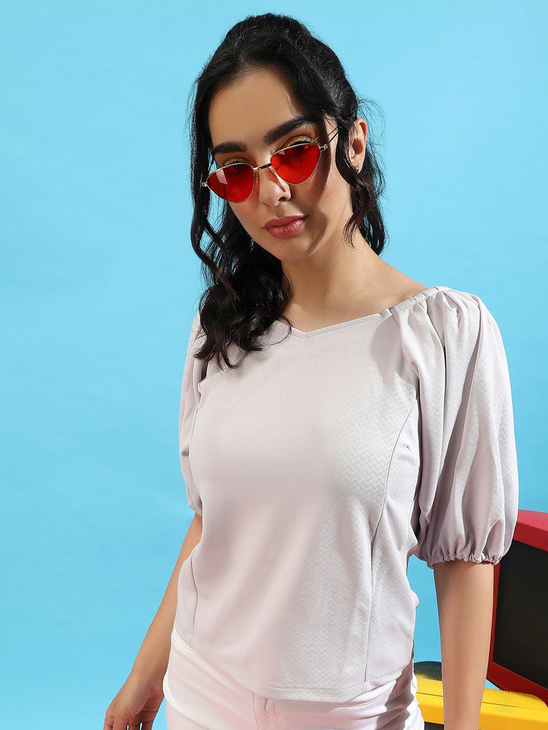 

PINACOLADA Women Solid RegularTop, White
