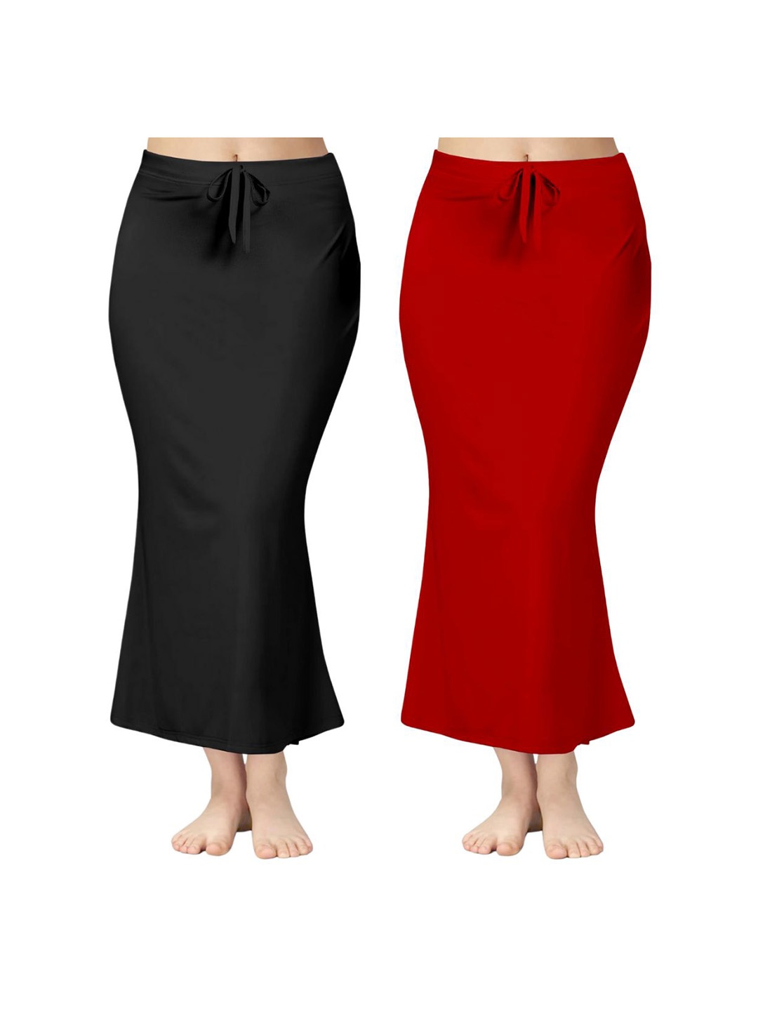 

CareDone Pack Of 2 Mermaid-Fit Saree Shapewear, Red