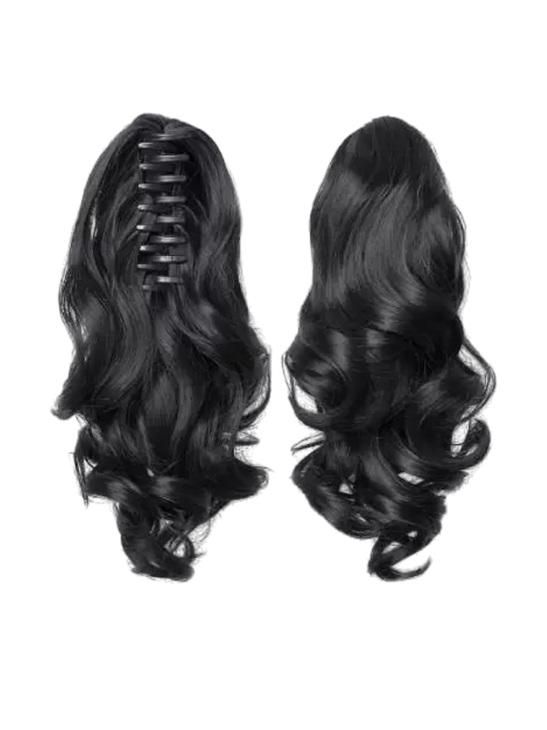 

D-Divine Clip In Wavy Ponytail Hair Extension- Natural Black