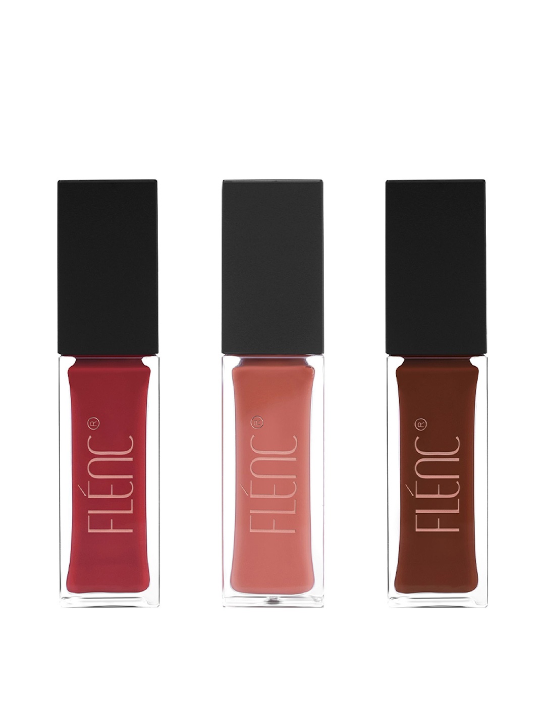 

FLENC 3Pc Ritzy Glossy Liquid Lipstick- 10ml Each-Rome- Washington- Helsinki, Nude