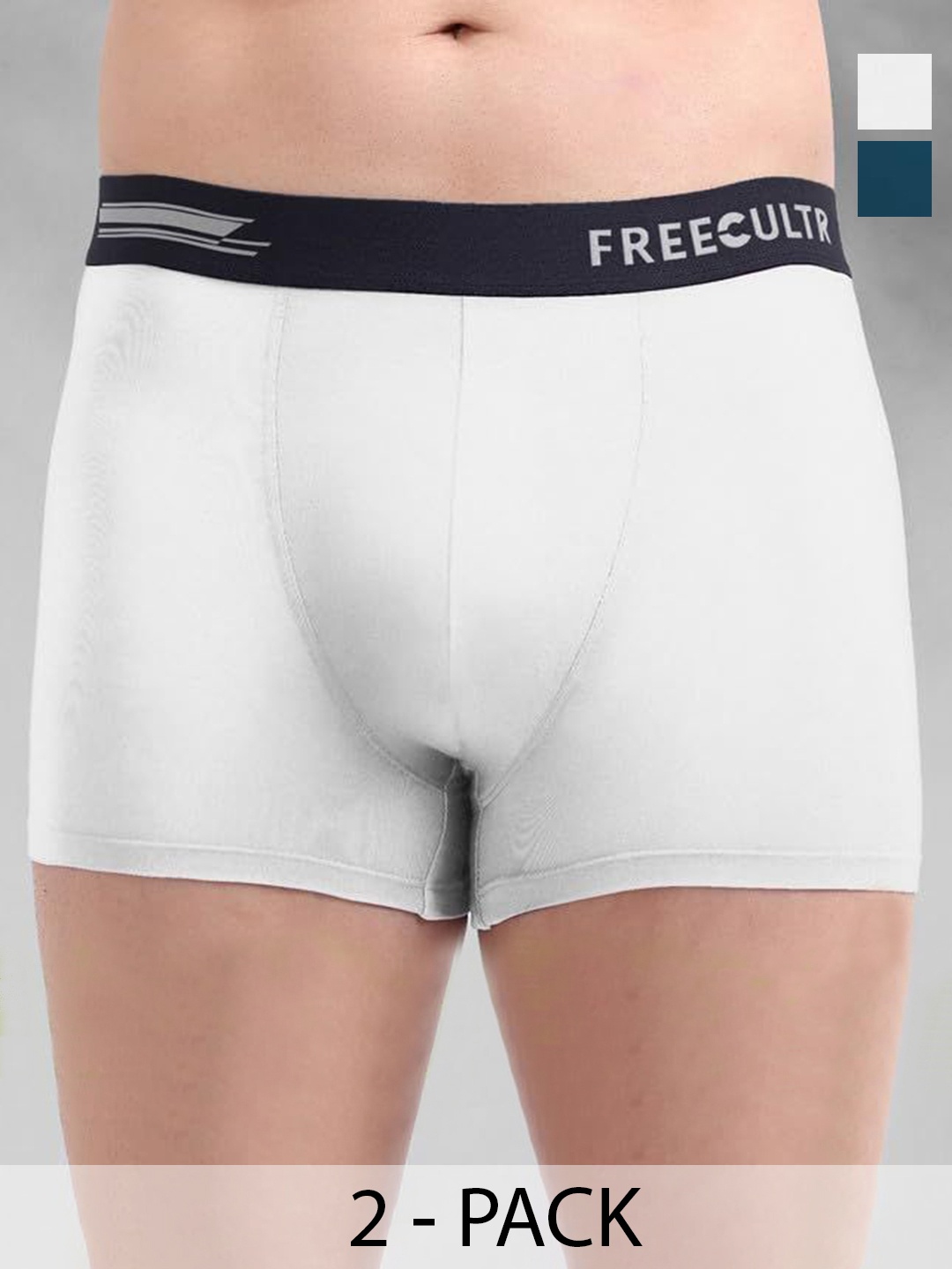 

FREECULTR Pack Of 2 Anti Bacterial Trunks, White